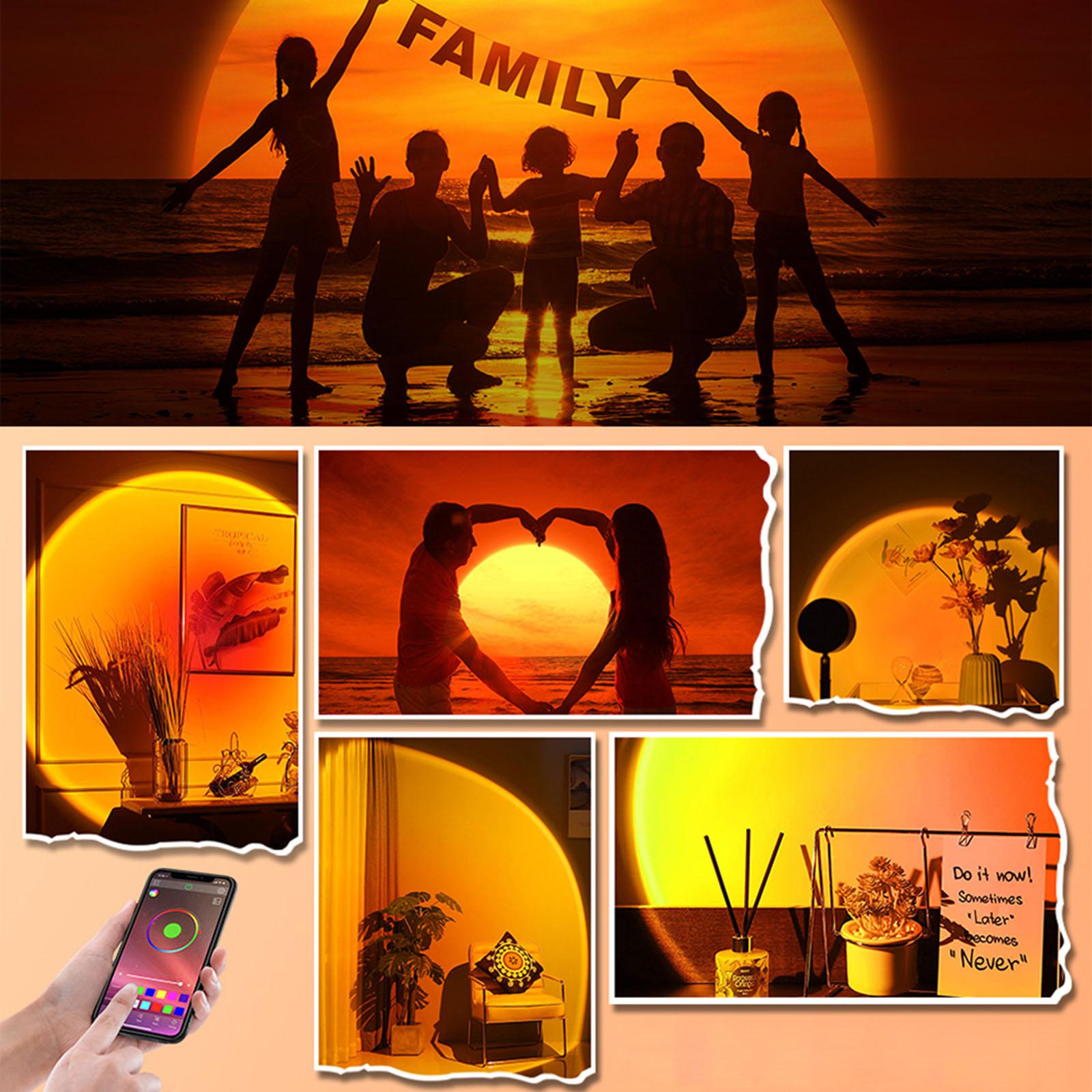 Smart Sunset Projector Projection Atmosphere LED Night Light