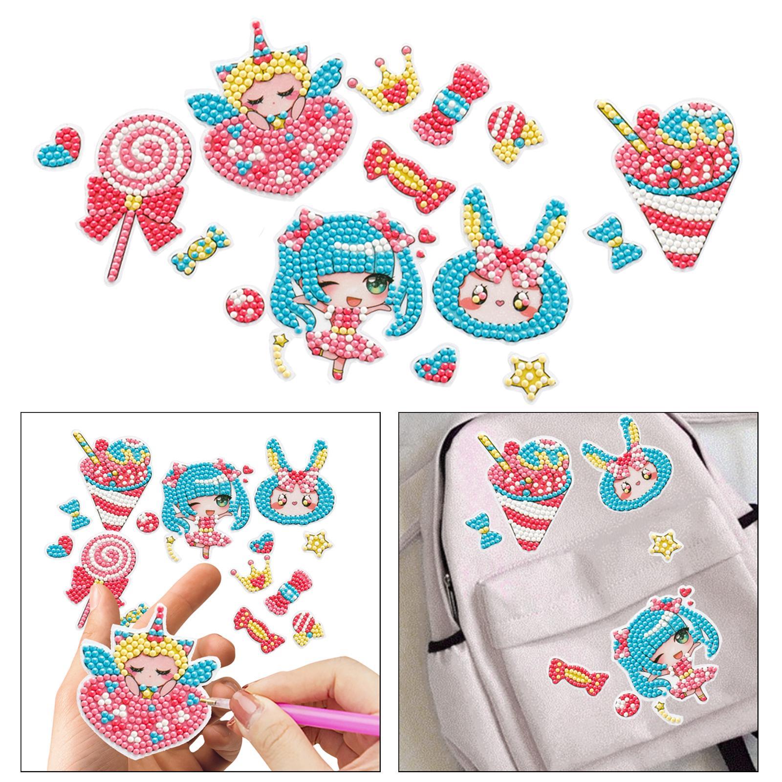 DIY Stickers Cute Rhinestones Animals Paint by Number Kits