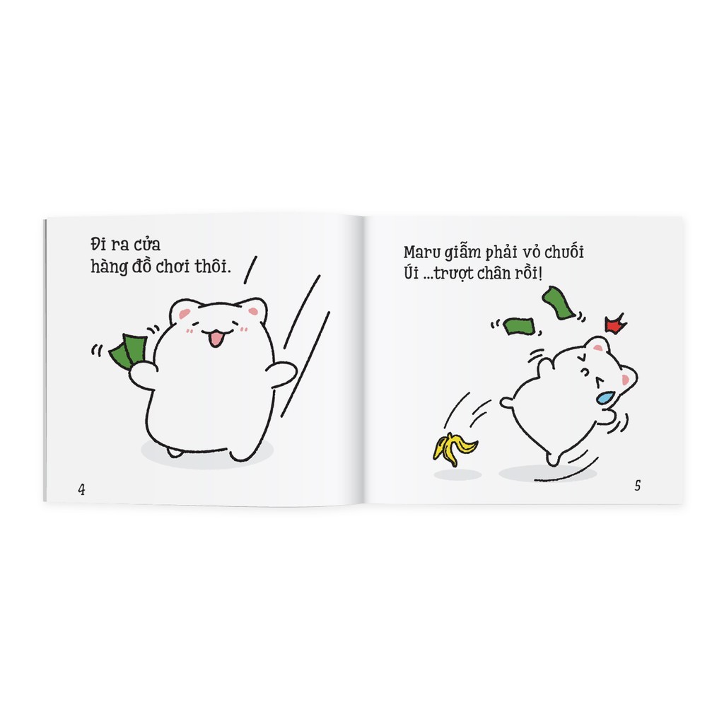 Sách Ehon - Những Mẩu Chuyện Vụn Vặt Của Maru - Maru Một Ngày Xui Xẻo Dành Cho Trẻ Từ 0 - 6 Tuổi