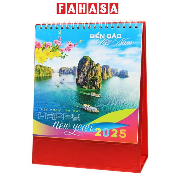 Lịch Bàn Đứng 2025 - Biển Đảo Việt Nam - Văn Lang VL-LB03 - Đế Màu Đỏ