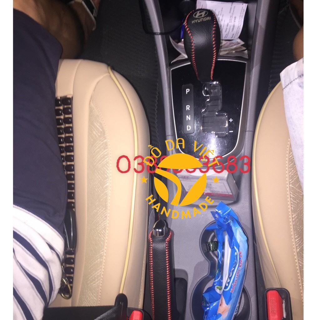 Bọc Cần Số, Tay Phanh Xe HYUNDAI ACCENT, AVANTE, I30 SỐ TỰ ĐỘNG Phom Cũ DA BÒ THẬT