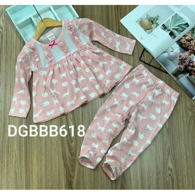 Bộ dài bé gái thun borip hàng mới về nóng hổi -