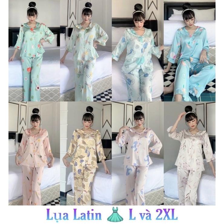 PYJAMAS LỤA LANTIN - QUẦN DÀI TAY LỠ BÈO