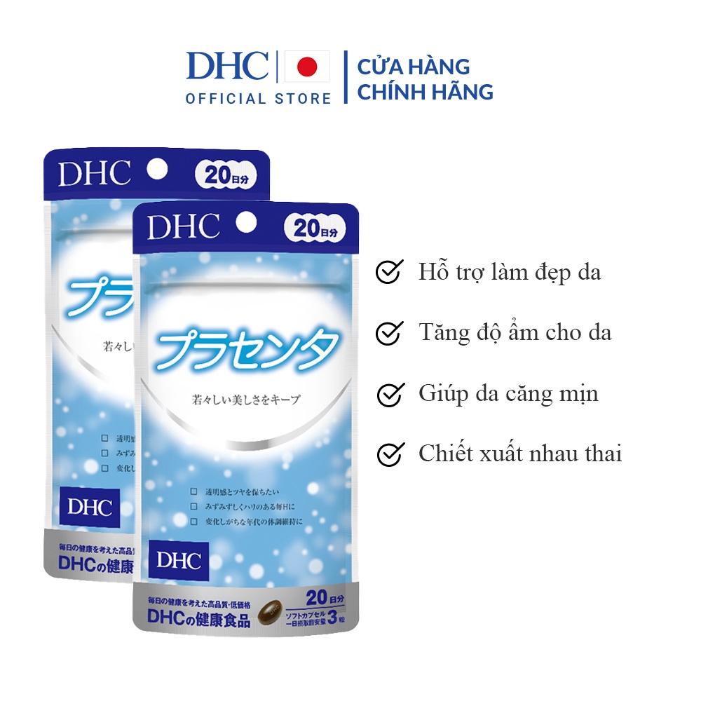 Combo 2 Gói Viên Uống Nhau Thai DHC Placenta Hỗ Trợ Làm Đẹp Da 20 Ngày