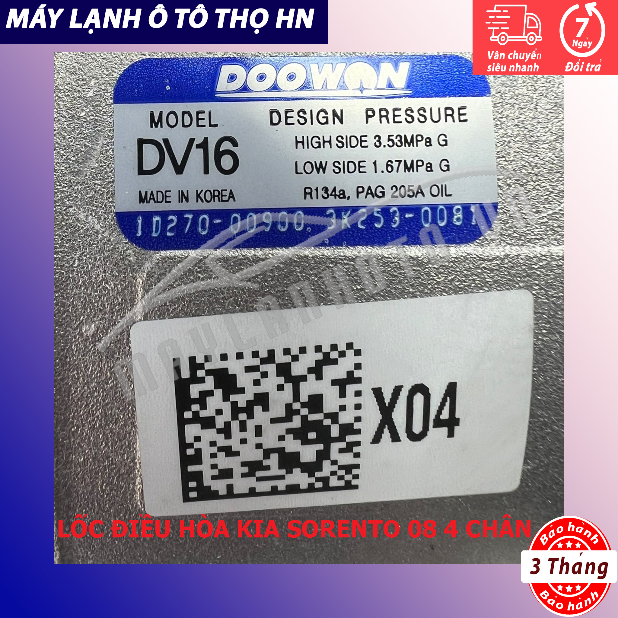 Lốc điều hòa Kia Sorento 2008 Hàng xịn Hàn Quốc 97701-2P310/2P360