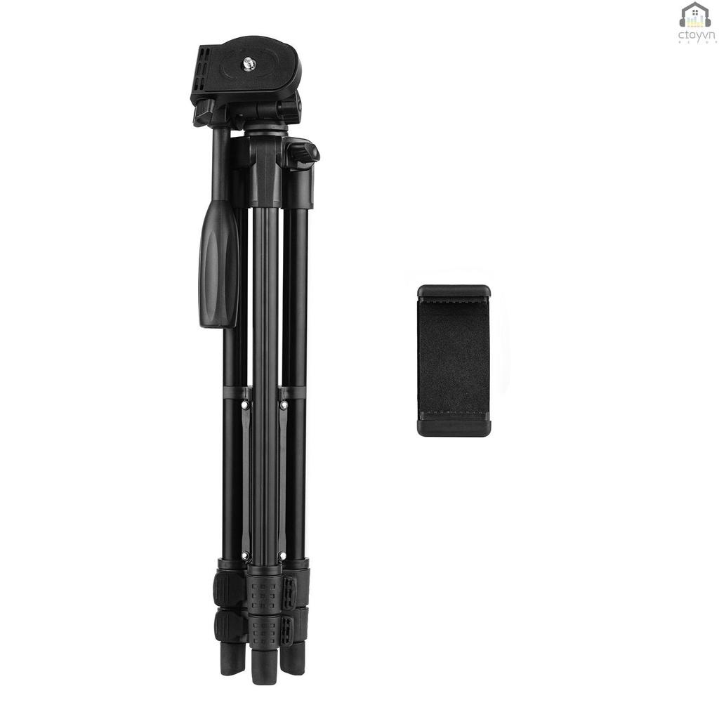 Giá đỡ ba chân 115cm/45in 3 khớp 3 kG Payload 3 chiều 1/4 bằng hợp kim nhôm có thể điều chỉnh độ cao