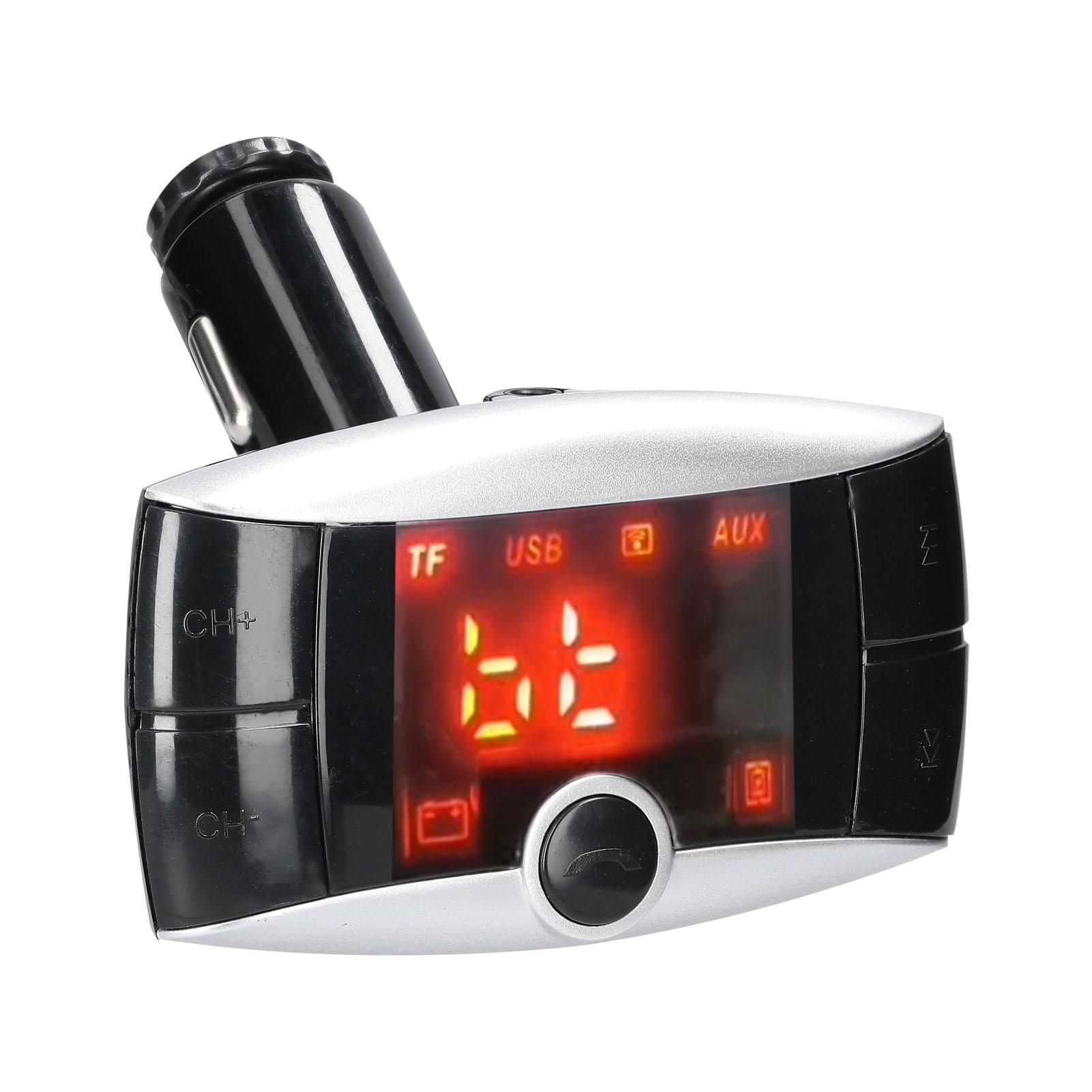 Car MP3 Player BT Wireless FM Transmitter Audio Music Stereo Dual USB Car Charger with LCD Display Remote Controller