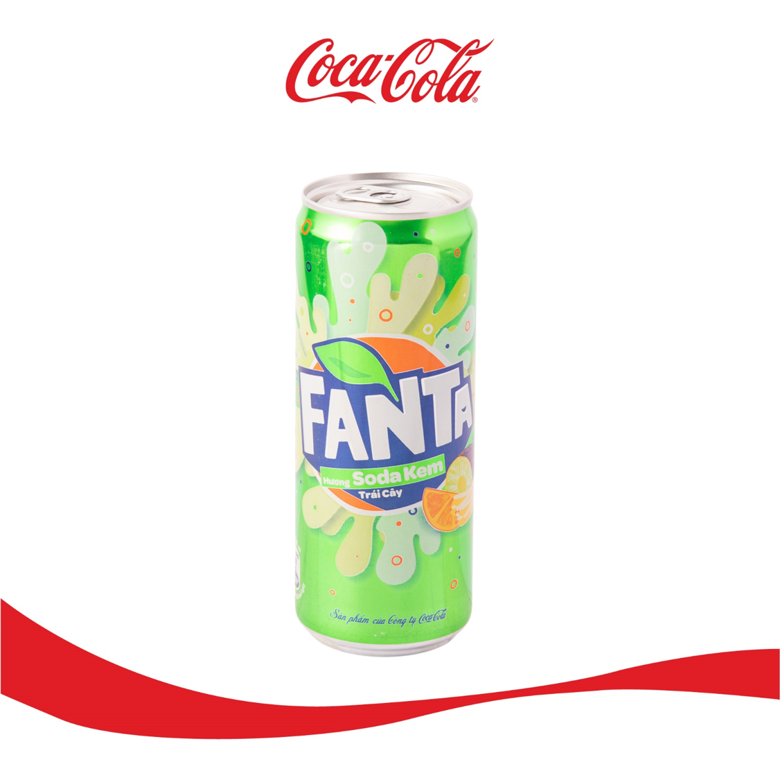 Thùng 24 Lon Nước Giải Khát Có Gas Fanta Soda Kem 320ml x 24