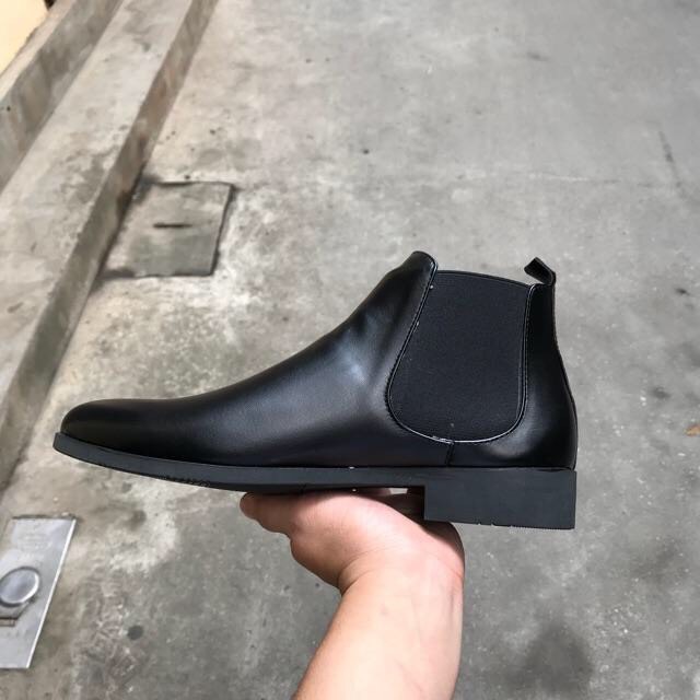 Giày Nam Chelsea Boots Tăng Chiều Cao Cổ Lửng Đẳng Cấp BT28