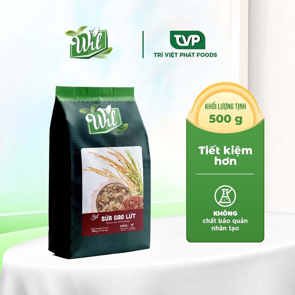 Sữa gạo lứt Wil dạng bột hỗ trợ giảm cân, cung cấp dinh dưỡng cho người ăn kiêng túi 500g