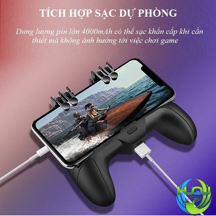 Tản Nhiệt Điện Thoại Kiêm Tay Cầm Chơi Game Huqu HQ-F8