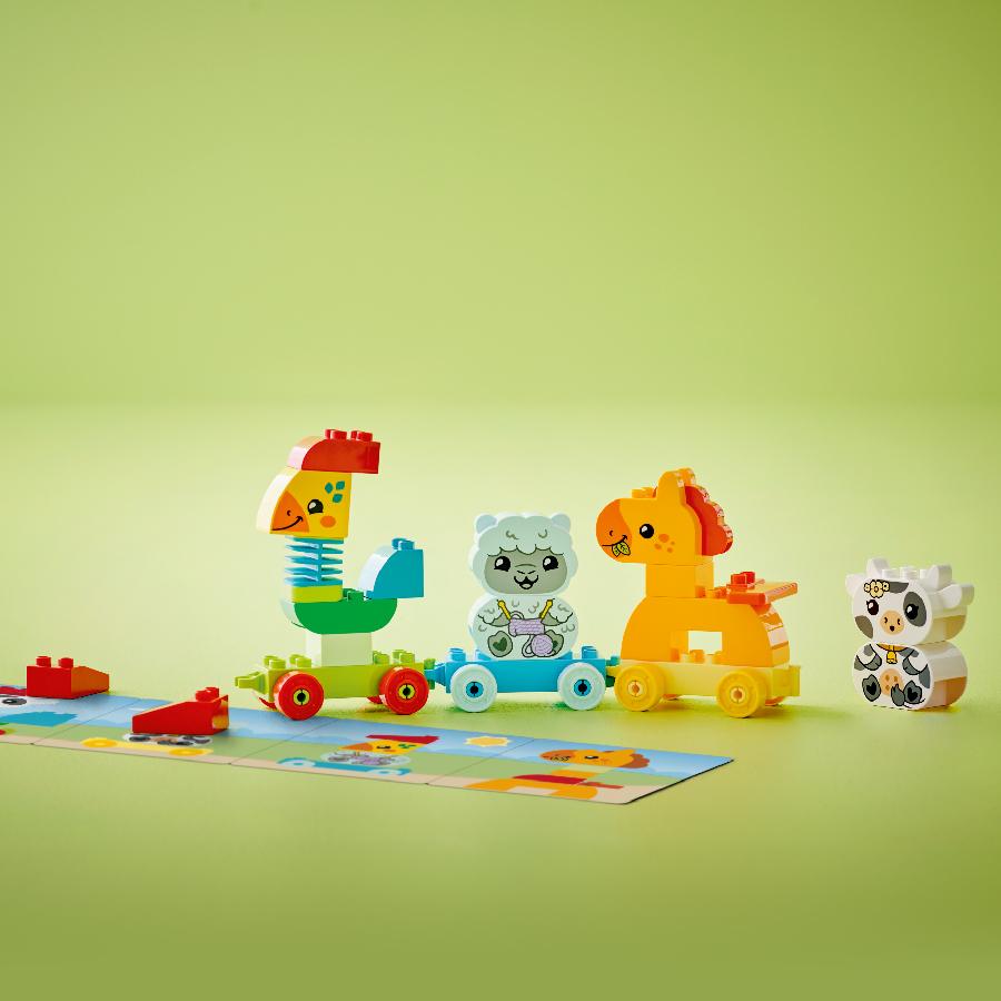 Đồ Chơi Lắp Ráp Tàu Lửa Động Vật LEGO DUPLO 10412 (19 chi tiết)