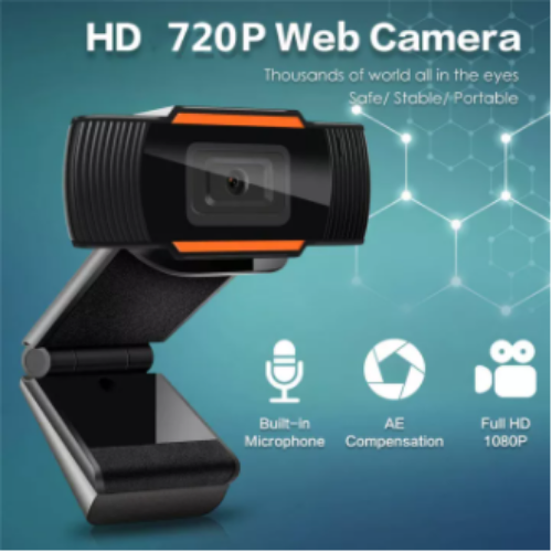 Webcam trực tuyến cắm cổng usb kèm mic DNGTech DT03 720P, WebCam USB Kỹ Thuật Số, Máy Ảnh Web HD Micrô Tích Hợp Có MIC độ phân giải cao, dùng được cho laptop và máy tính bàn.