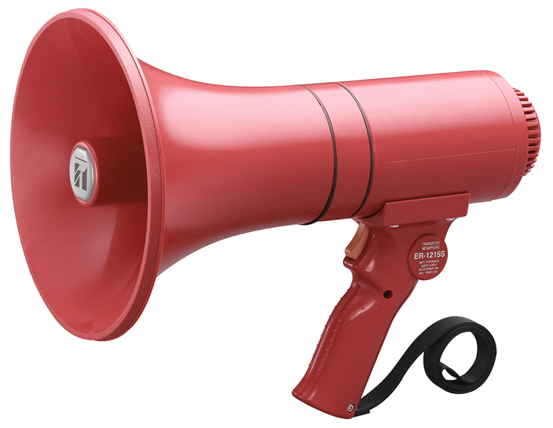 Loa cầm tay TOA Megaphone ER-1215S (có còi báo động) - hàng nhập khẩu