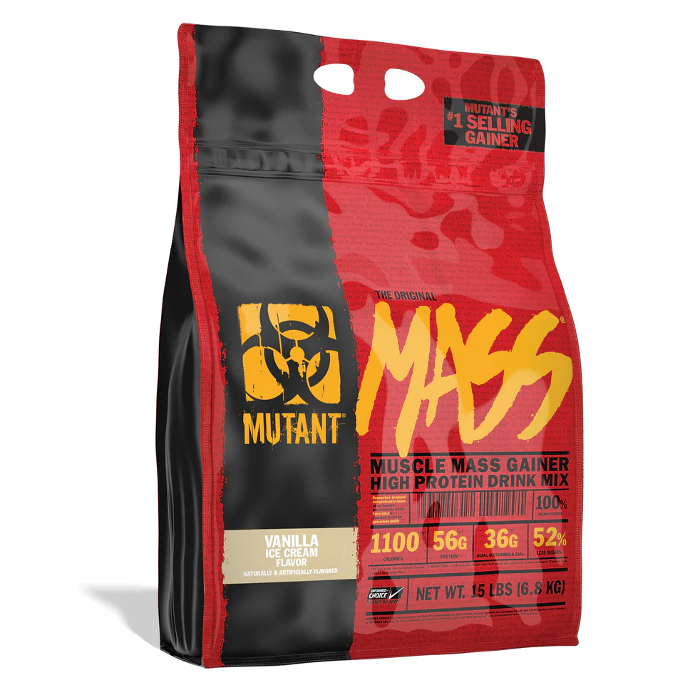 MUTANT MASS 6.8 KG | Hàm Lượng 1100 Calo, 56g Protein, 36g BCAAs và EAAs, Chứa Enzym Tiêu Hóa