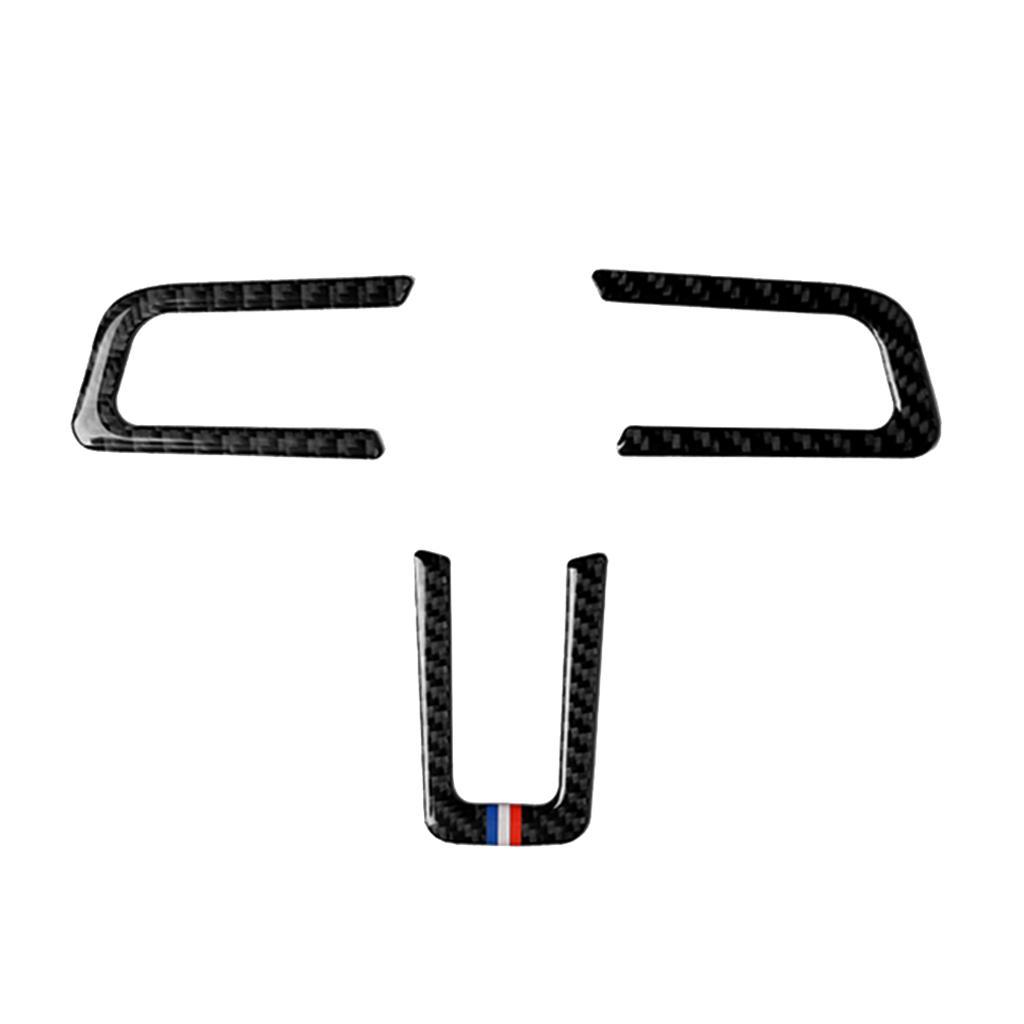 Inner Car Steering Wheel Covers Trim Panel Sticker for   2015-17