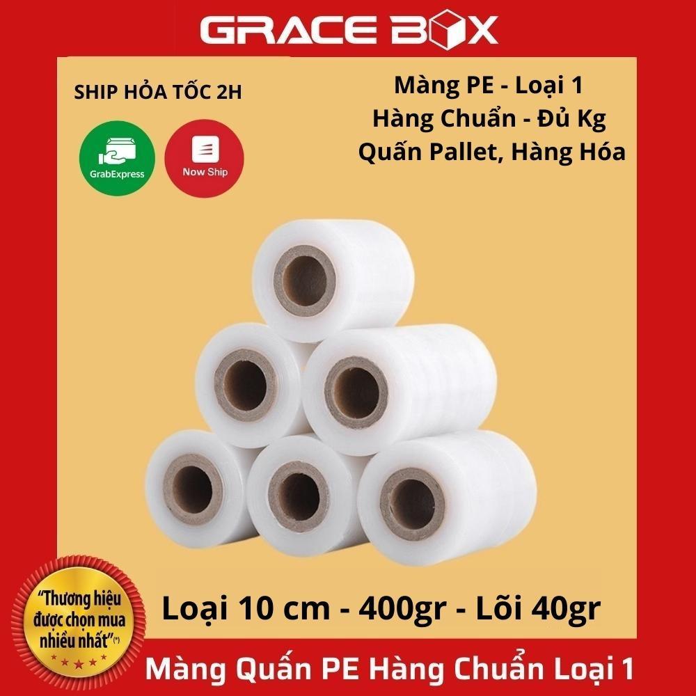 Màng PE Loại 10cm Nặng 400gr Lõi 40gr Quấn Hàng Hoá Tiêu Chuẩn Chất Lượng Loại 1