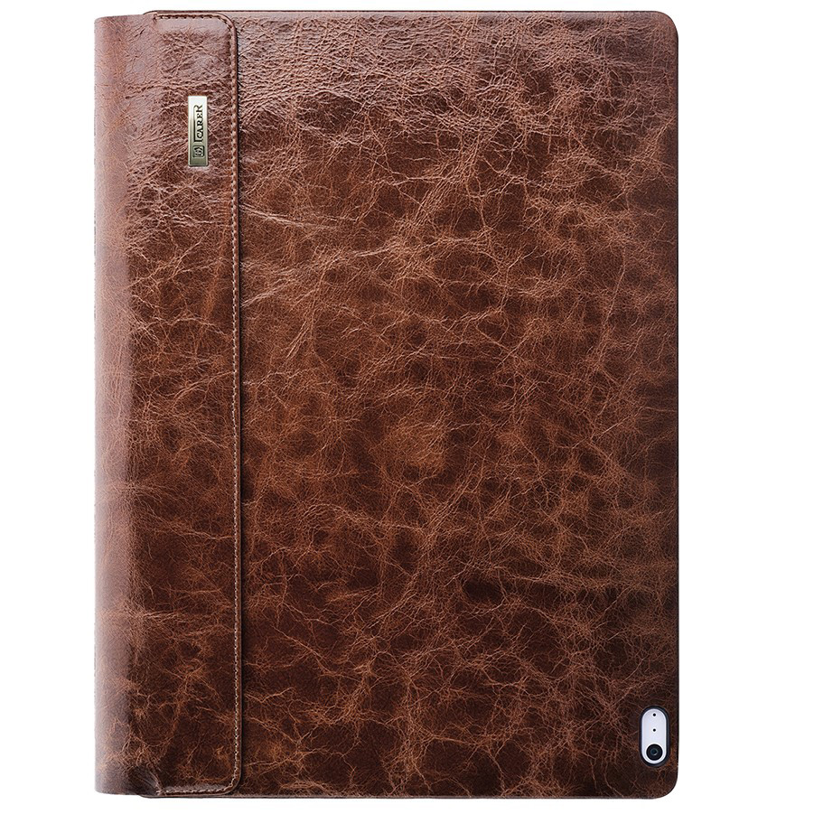 Ốp da dành cho Surface Book ICARER Coffee – Oil Wax Vintage Genuine Leather Detachable Folio Case - Hàng chính hãng