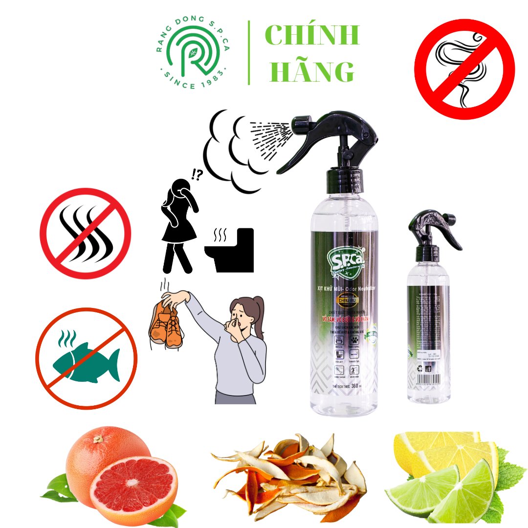 Xịt khử mùi đa năng S.P.Ca 360ml