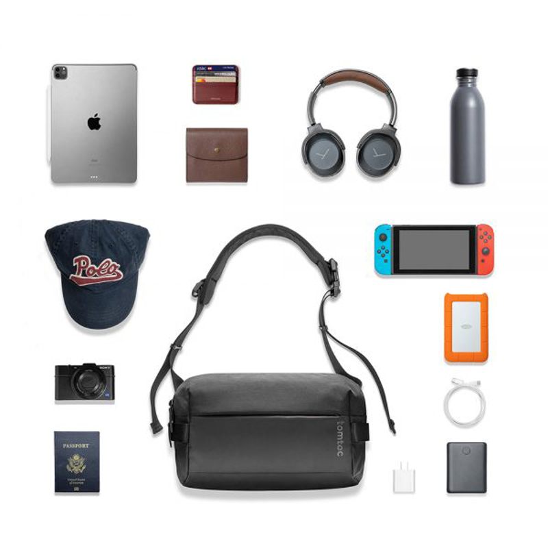 Túi đeo chéo chính hãng TOMTOC (USA) Urban Codura Sling Bag Travel &amp; Work - H02-B04 cho iPad 9.7-11 inch