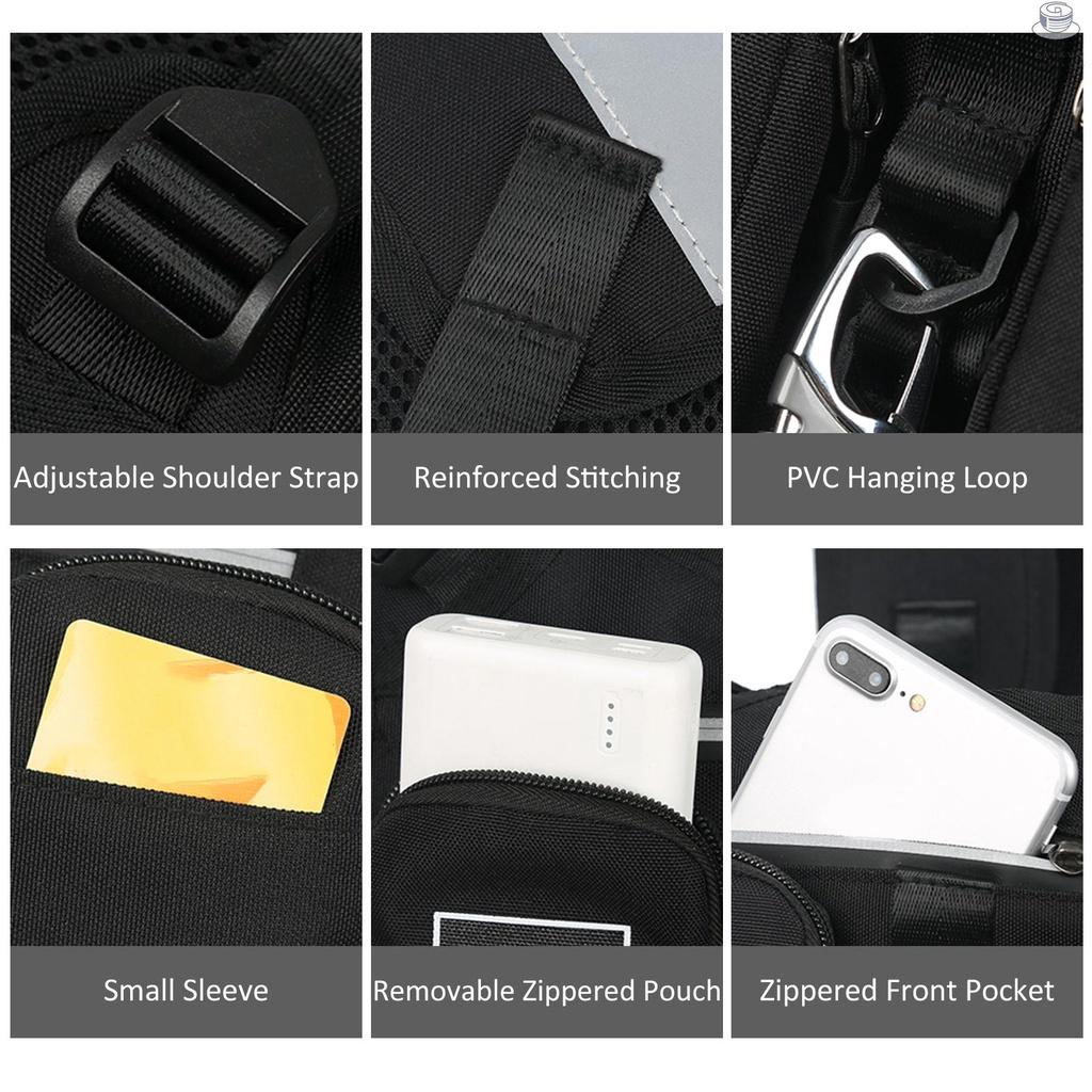 Reflective Running Vest Breathable Outdoor Sports Night Safety Vest Waistcoat Chest Pack for Running Fishing Hiking Climbing