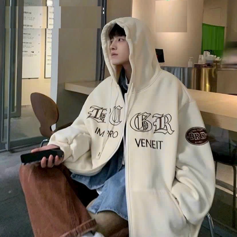 ÁO KHOÁC HOODIE NỈ NAM NỮ ĐI THEO PHONG CÁCH FORM RỘNG SIÊU ĐẸP HINHFIN SẮC NÉT CHẤT LIỆU VẢI ÁO DÀY DẶN MỀM MỊN HÀNG HOT TREND, ÁO KHOÁC HOODIE ZIP UNISEX CHẤT NỈ DÀY DẶN PHỐI CHỮ CÁ TÍNH CẶP ĐÔI
