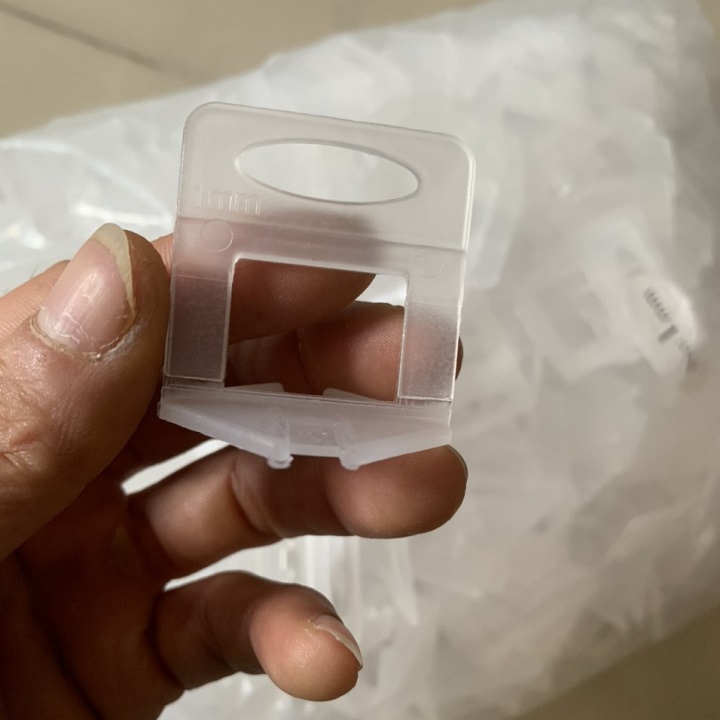Bịch 320 cái ke cân bằng ốp gạch màu trắng, ke rút nhựa ốp lát gạch nền tường