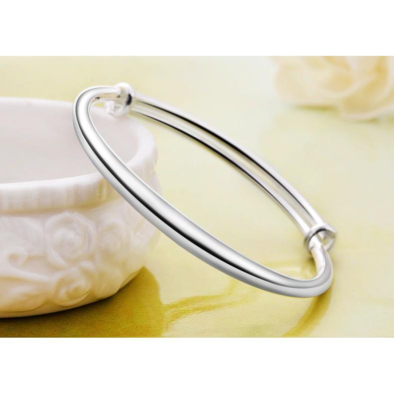 VÒNG TAY NỮ TRƠN PHAY SÁNG ĐẸP CHUẨN BẠC TA 6.8 CHỈ