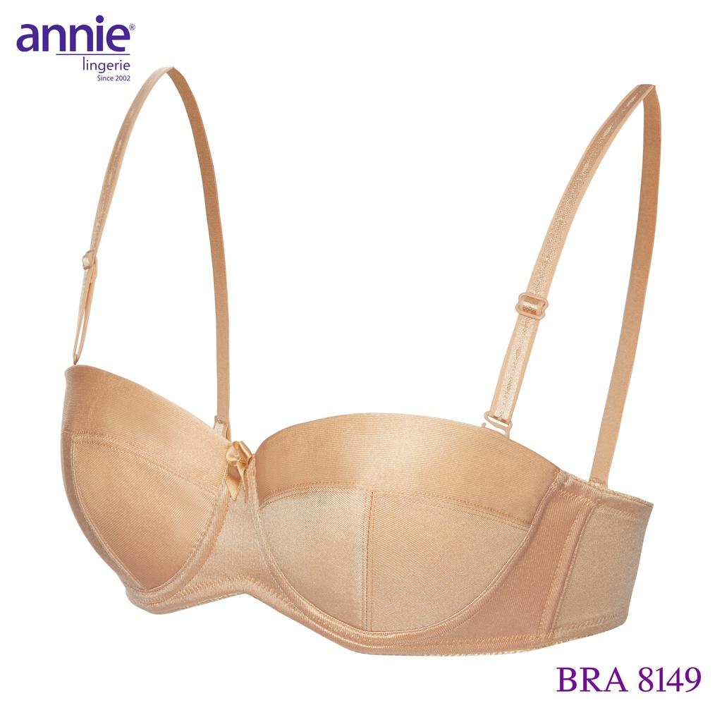 Hình ảnh Áo ngực cúp ngang mút mỏng siêu nhẹ annie BRA8149 quyến rũ, có chỗ lắp thêm mút nâng ngực gợi cảm, ôm ngực không hở ngực