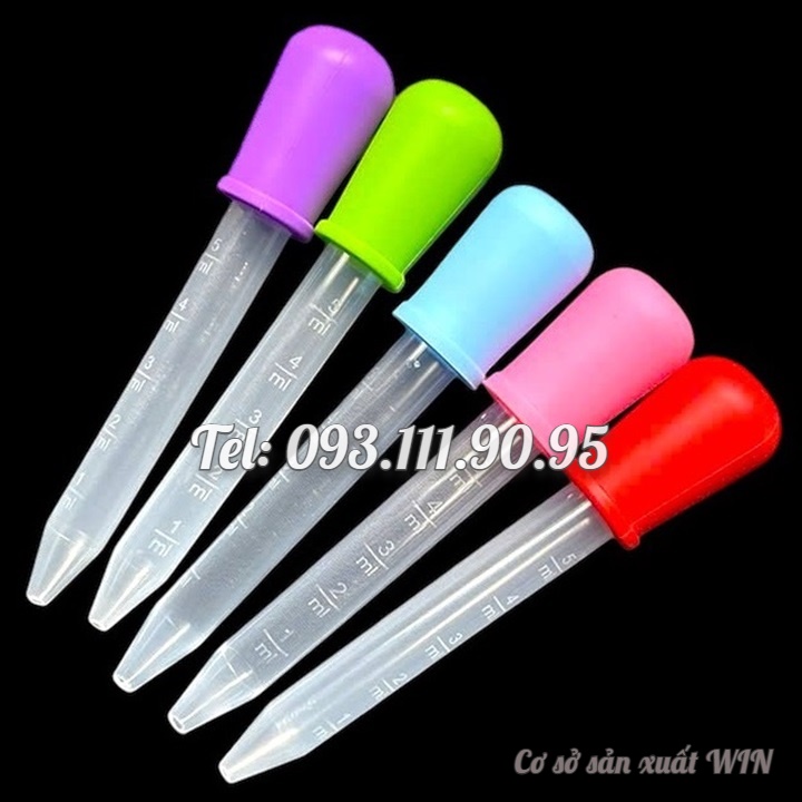 Bộ 10 ống bơm silicon làm rau câu, làm bánh, socola – Mã số 1995