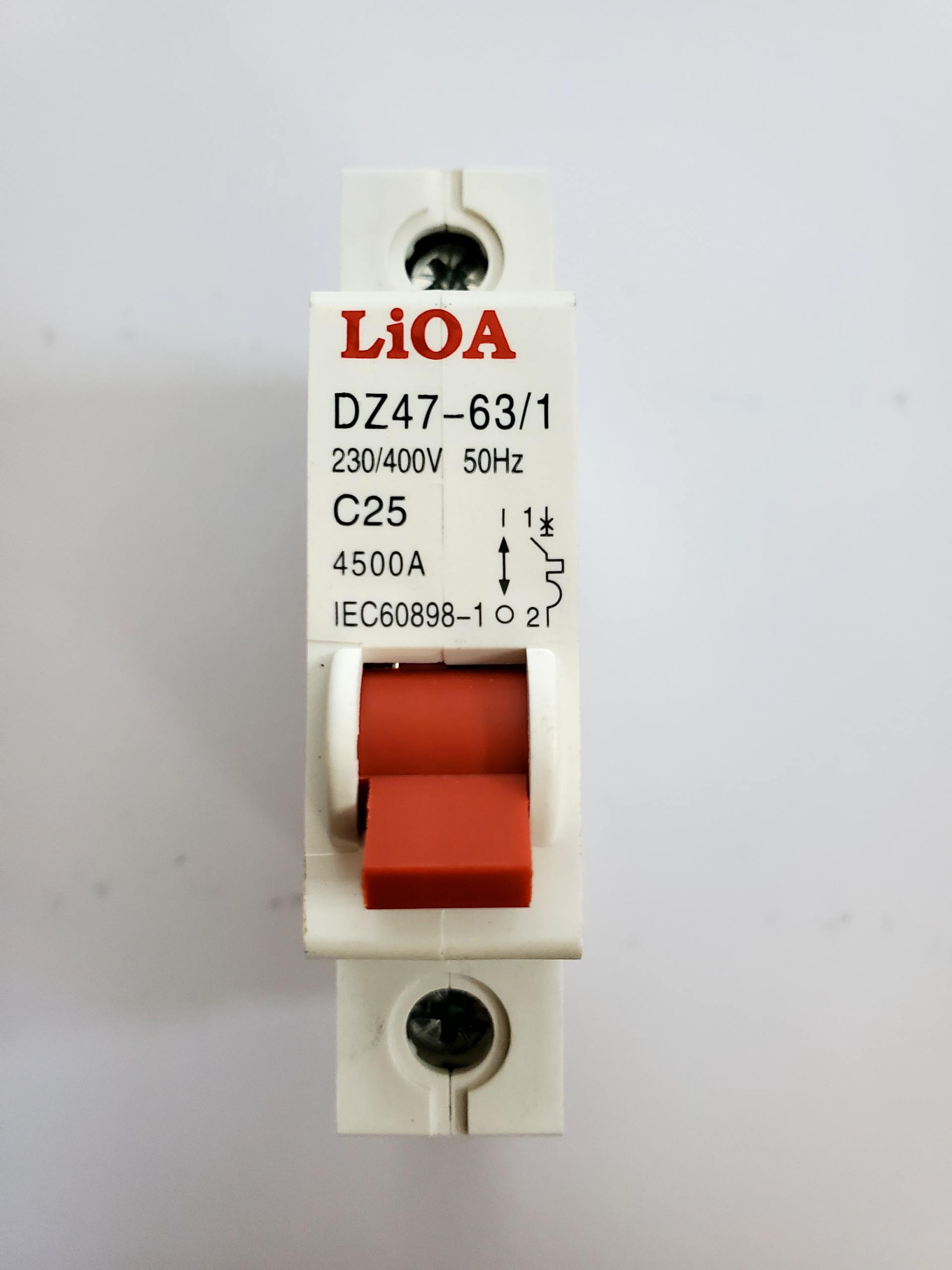 CẦU DAO LIOA TỰ ĐỘNG - CẦU DAO QUÁ TẢI - APTOMAT MCB 1 CỰC DÒNG CẮT 4.5kA