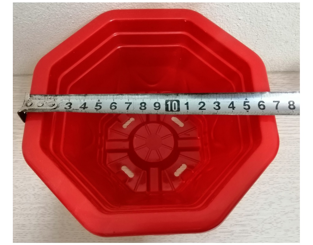 ComBo 10 Chậu Nhựa Trồng Cây Bát Giác Mini Kích Thước 17x17x10Cm