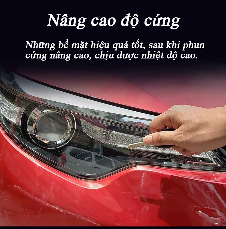 Bình Xịt Đánh Bóng Và Phục Hồi Đèn Pha Ôtô, Phục Hồi Nguyên Trạng Trong Suốt, Vệ Sinh, Dưỡng Sáng  Đèn Pha