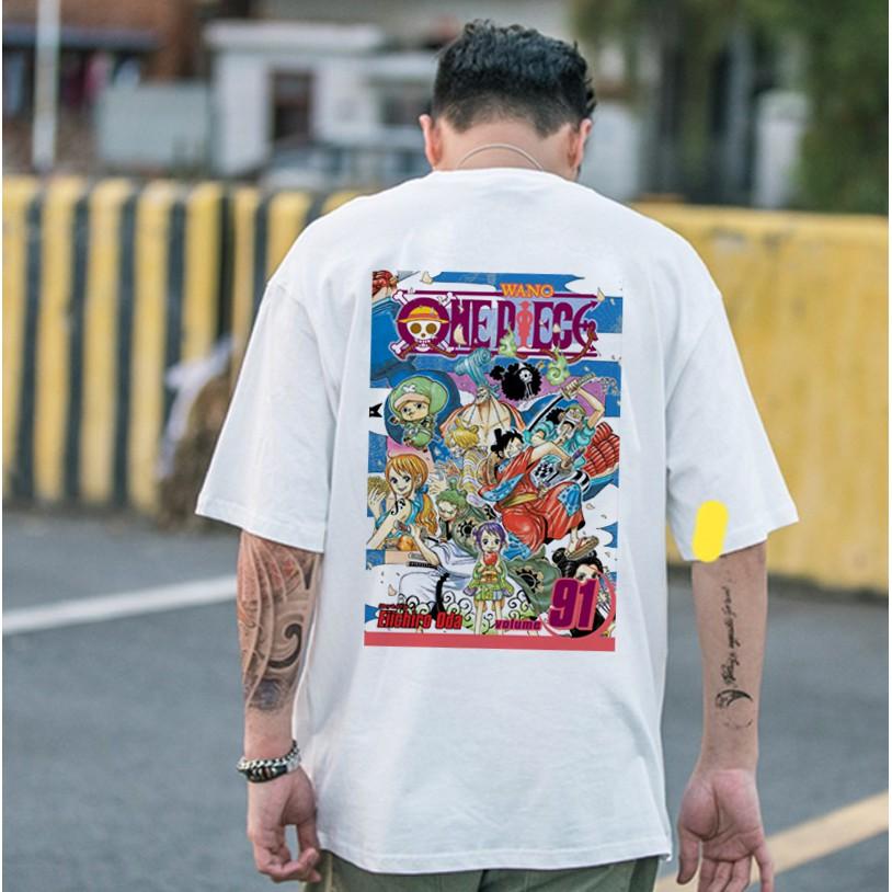 Áo Thun Tay Lỡ Unisex One Piece 91 Cực Ngầu