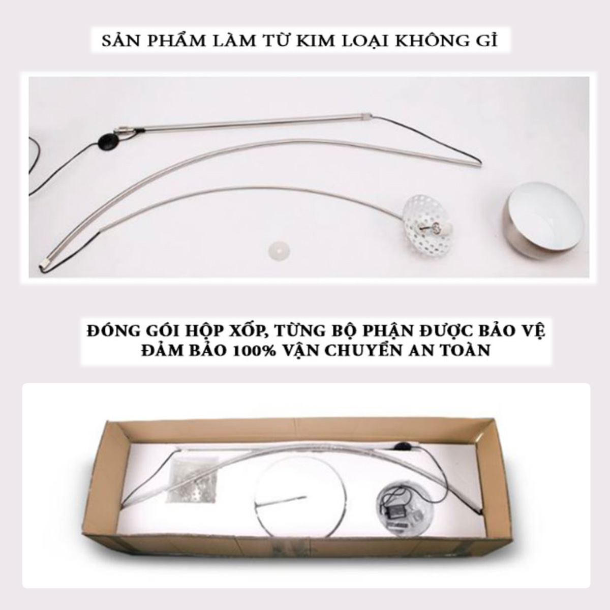 [Tặng Bóng Đèn Led] Đèn Đứng Trang Trí Nội Thất, Phòng Khách, Phòng Ngủ, Đọc Sách - Kiểu Dáng Cong Đẹp Mắt, Sang Trọng, Hiện Đại - Đế Đá Cẩm Thạch, Xoay 360 Độ, Có Thể Điều Chỉnh Độ Cao, Hướng Chiếu Sáng [D520 &amp; D750].