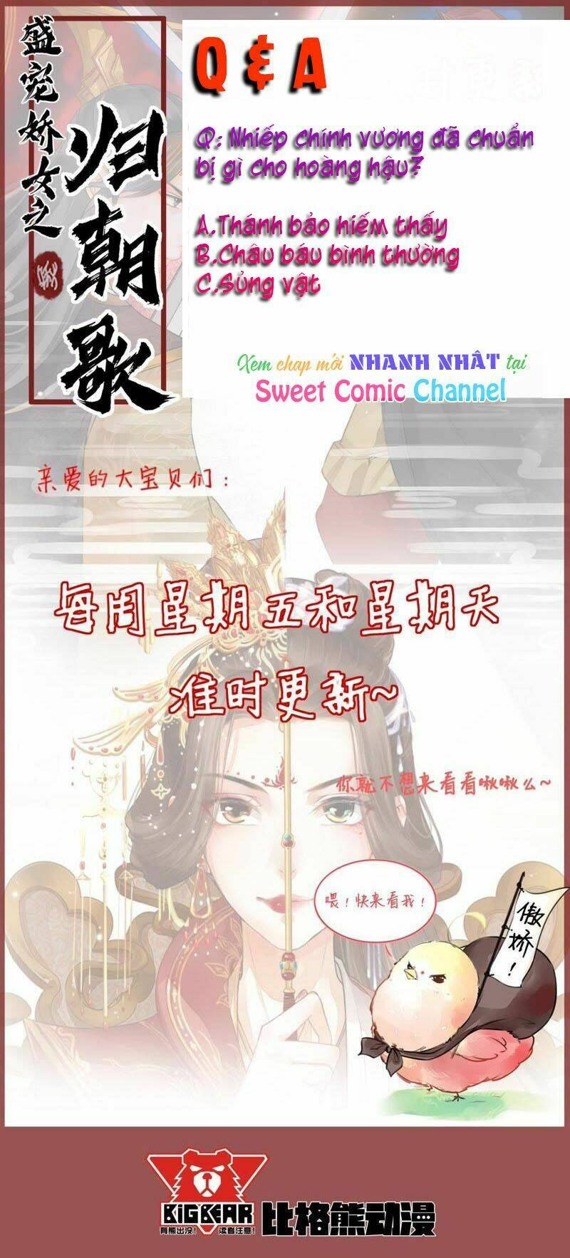 thịnh sủng kiều nữ trở về triều ca chapter 31 34