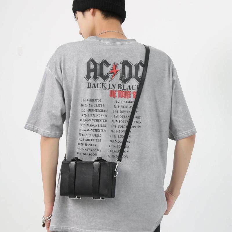 Túi hộp Messenger nam được ưa chuộng nhất Thiết kế ngách INS Phiên bản Hàn Quốc của túi đeo vai cặp đôi hợp thời trang túi xe máy mới cực ngầu hợp thời trang
