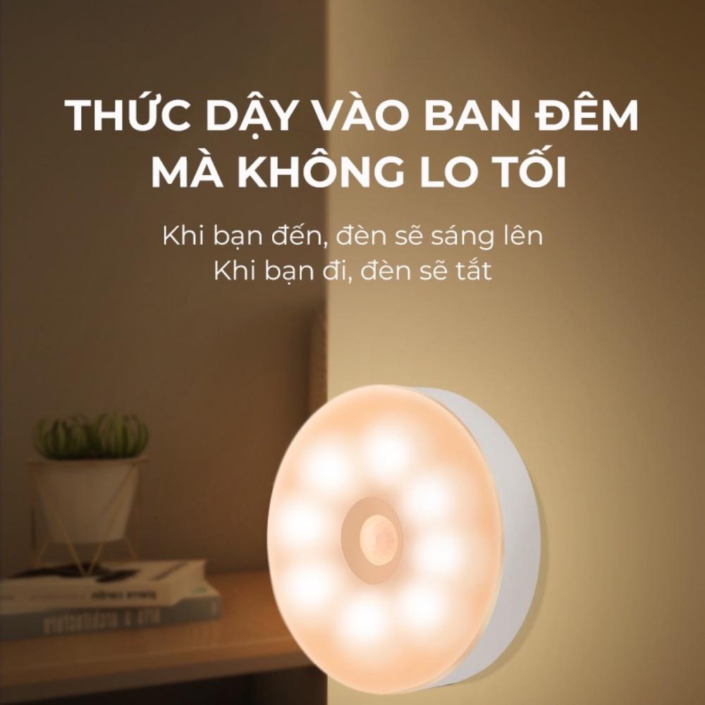 Đèn cảm biến,đèn led thông minh cảm biến sáng khi phát hiện chuyển động 2 màu dán tường sạc tích điện, bảo hành 12 tháng