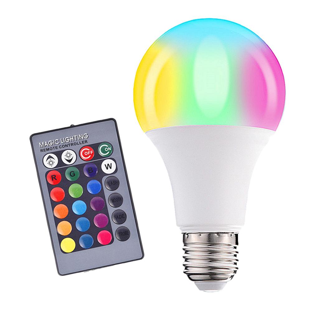 LED Color Changing Light Bulb With Remote Control Home Decoration