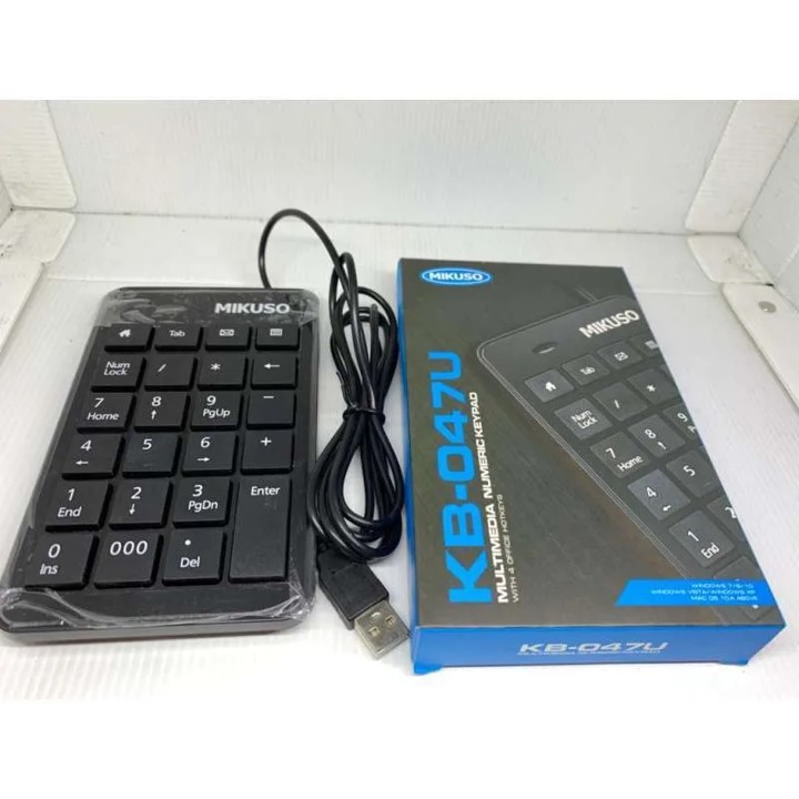 Bàn phím số mini máy tính MIKUSO KB-047 cổng USB có dây