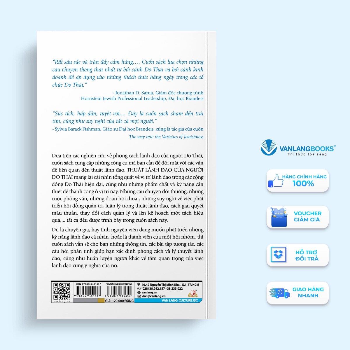 Thuật Lãnh Đạo Của Người Do Thái - Phương Pháp Thực Tế Để Tạo Dựng Doanh Nghiệp Vững Mạnh - Vanlangbooks