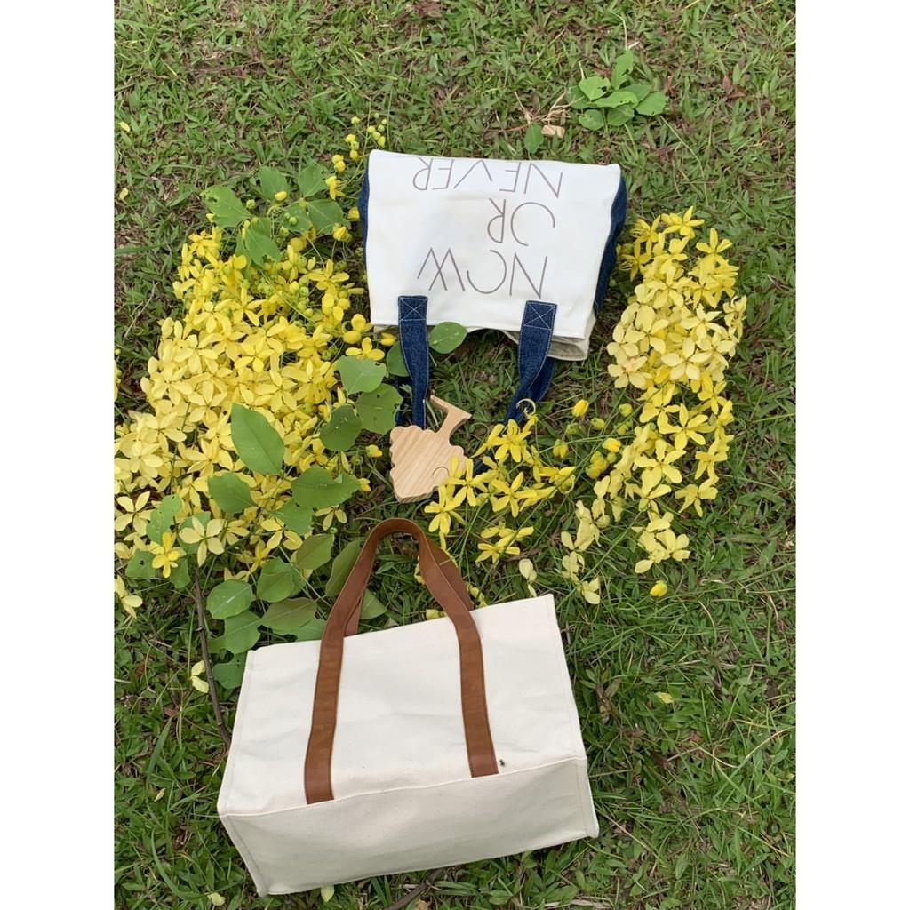 HOT ITEM: Túi thời trang cao cấp vải canvas thiết kế phong cách Hàn Quốc, thay đổi dáng túi theo sở thích