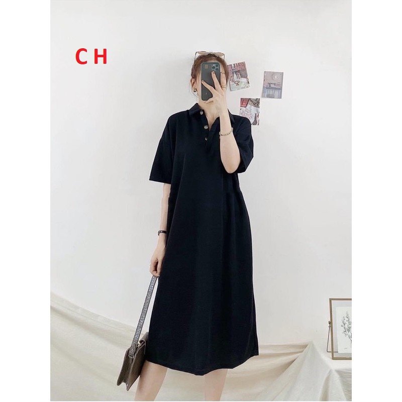 Đầm Suông Cổ Polo Siêu đẹp