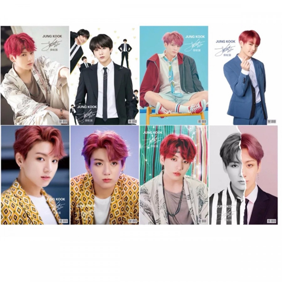 Poster 8 Tấm BTS Jungkook khổ A3
