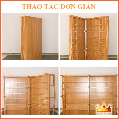 Giường Tre Gấp Gọn Thông Minh, Nằm Thư Giãn 100% Bằng Tre Tự Nhiên(Tặng kèm gối 50k) .KT 195 x 80/100(Vàng Đậm,Vàng Nhạt)