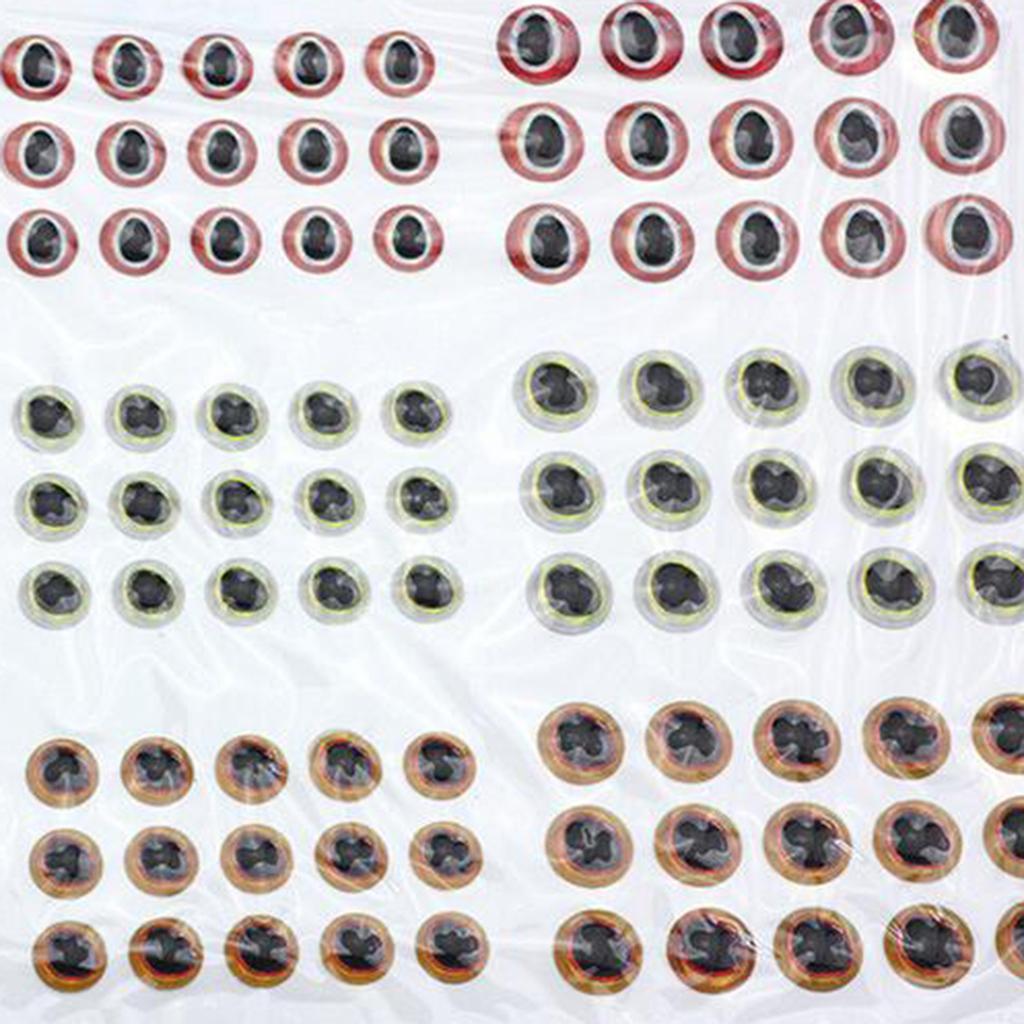 183 Pcs Eyes 3D Holographic Eyes Fly Tying Jigs