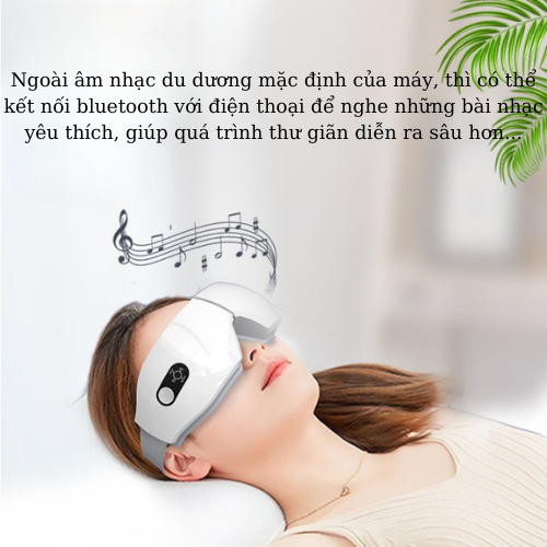 Máy Massage Mắt Có Xoa Bóp Túi Khí 10D LANEVA EM-006, Máy Matxa Mắt Chuyên Sâu Giảm Đau Mỏi Mắt, Làm Mờ Quầng Thâm Mắt
