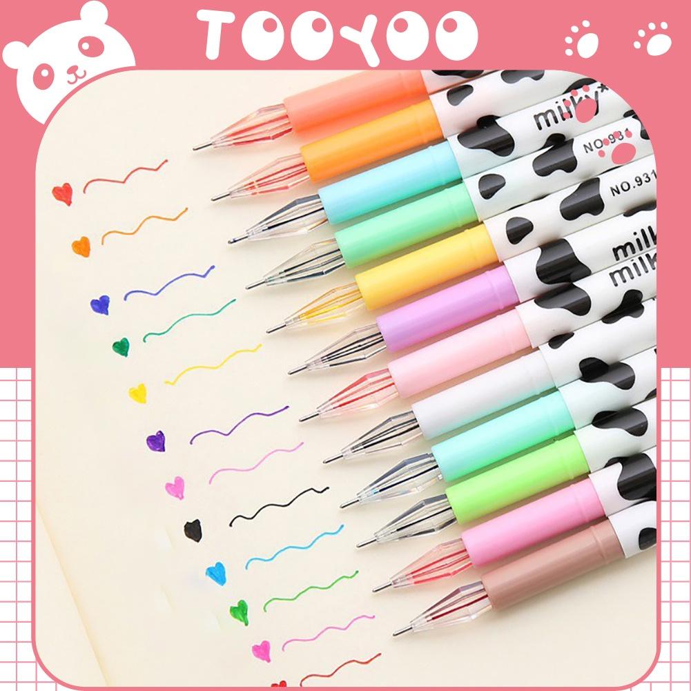 Bút bi nước nhiều màu họa tiết con bò sữa dễ thương cute TY0072