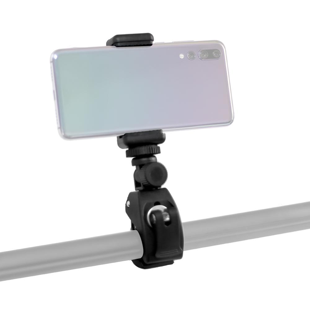 Universal 360 Degree Rotatable Phone Holder Adjustable Bike Phone Mount for Bicycle Motorcycle Handlebar Handrail