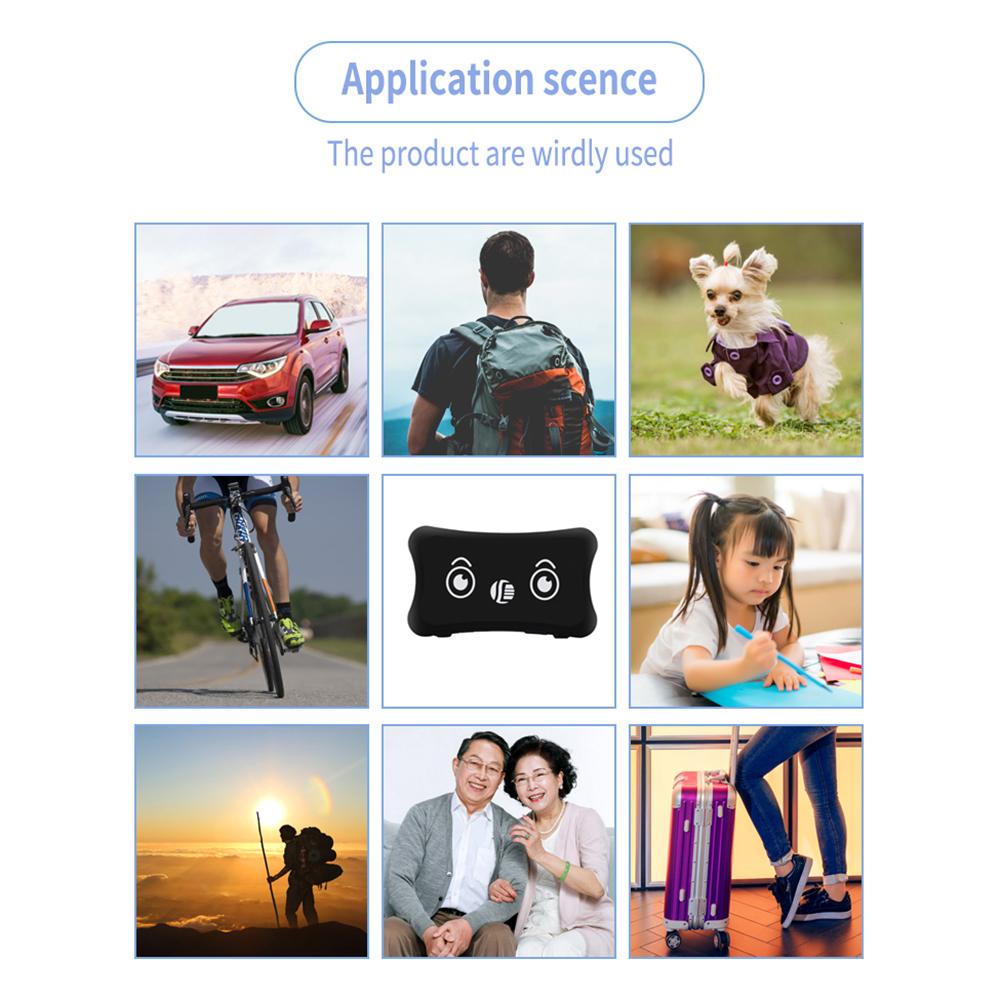 GPS Tracker Portable Real-time Locator Anti-lost Positioning GPS Locator for Pets Goods Vehicles Children and Elders